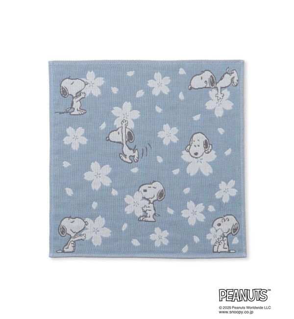 ROPE PICNIC PASSAGE「【SNOOPY/スヌーピー】さくら3重ガーゼハンカチ」|ハンカチ|