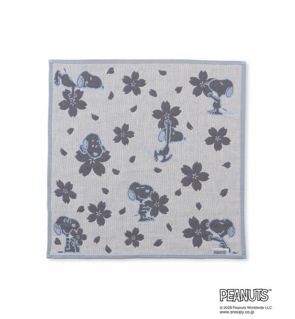 ROPE PICNIC PASSAGE「【SNOOPY/スヌーピー】さくら3重ガーゼハンカチ」|ハンカチ|