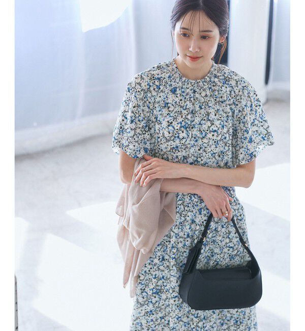 Rope&rsquo;Picnic「【emur/エミュール】マーガレット柄シャーリングワンピース」|ワンピース|