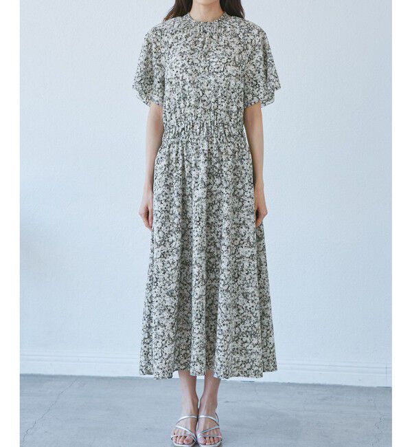 Rope&rsquo;Picnic「【emur/エミュール】マーガレット柄シャーリングワンピース」|ワンピース|