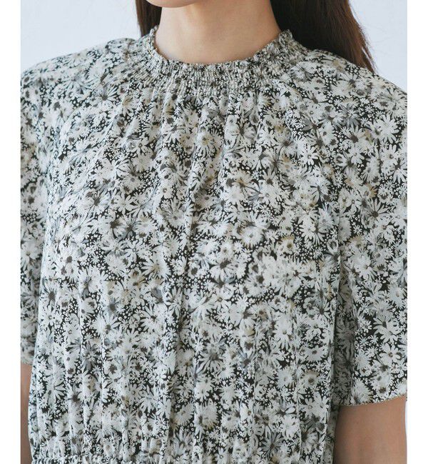 Rope&rsquo;Picnic「【emur/エミュール】マーガレット柄シャーリングワンピース」|ワンピース|