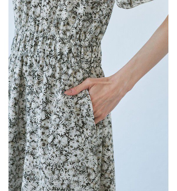 Rope&rsquo;Picnic「【emur/エミュール】マーガレット柄シャーリングワンピース」|ワンピース|