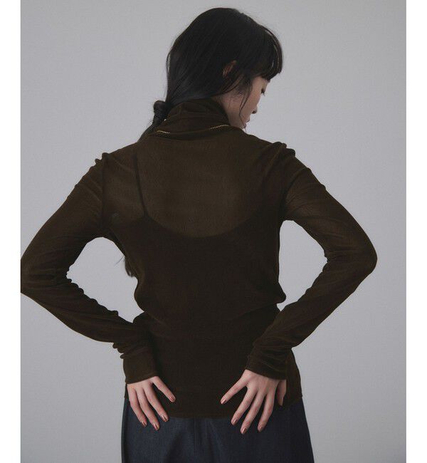 ADAM ET ROPE'「フロッキーチュールタートルネックプルオーバー」|Tシャツ・カットソー|