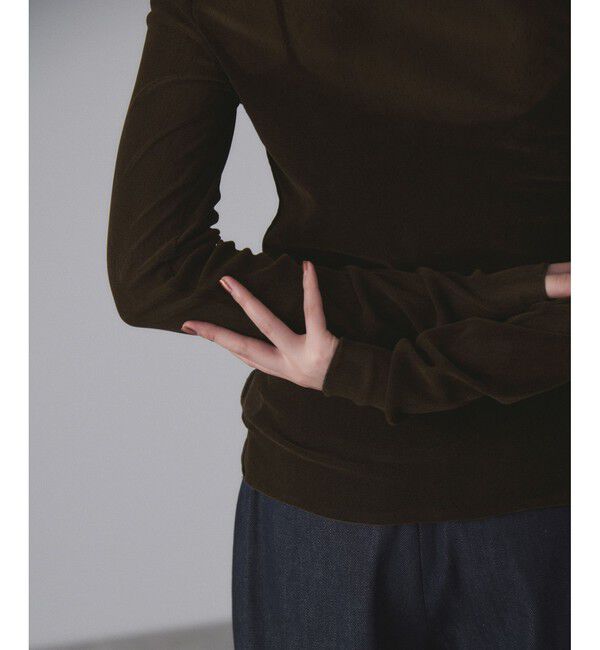 ADAM ET ROPE'「フロッキーチュールタートルネックプルオーバー」|Tシャツ・カットソー|