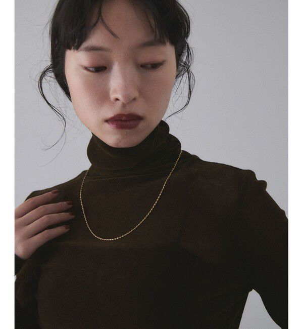 ADAM ET ROPE'「フロッキーチュールタートルネックプルオーバー」|Tシャツ・カットソー|