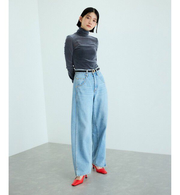 ADAM ET ROPE'「フロッキーチュールタートルネックプルオーバー」|Tシャツ・カットソー|