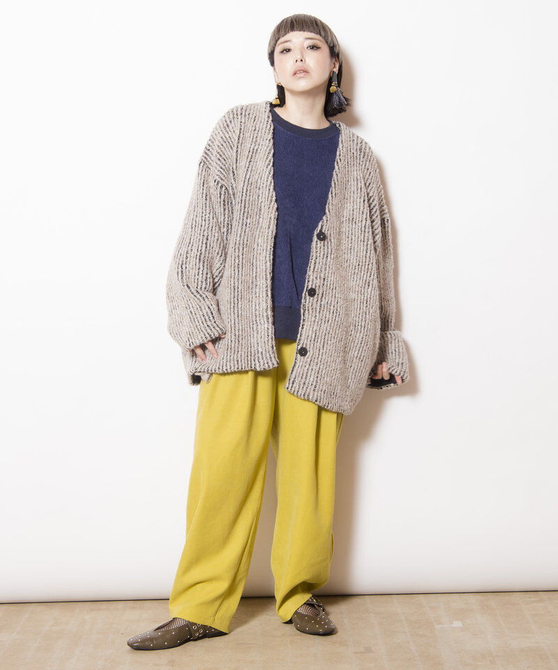 「Vネックコクーンニットカーディガン」|カーディガン|
