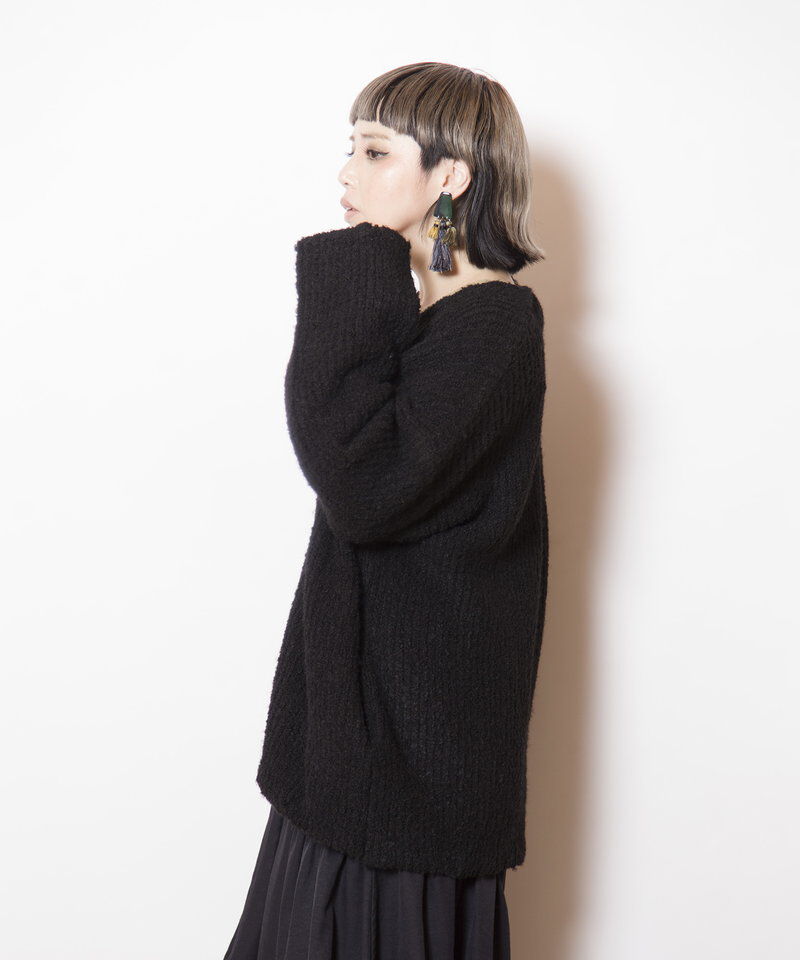  「Vネックコクーンニットカーディガン」|カーディガン|