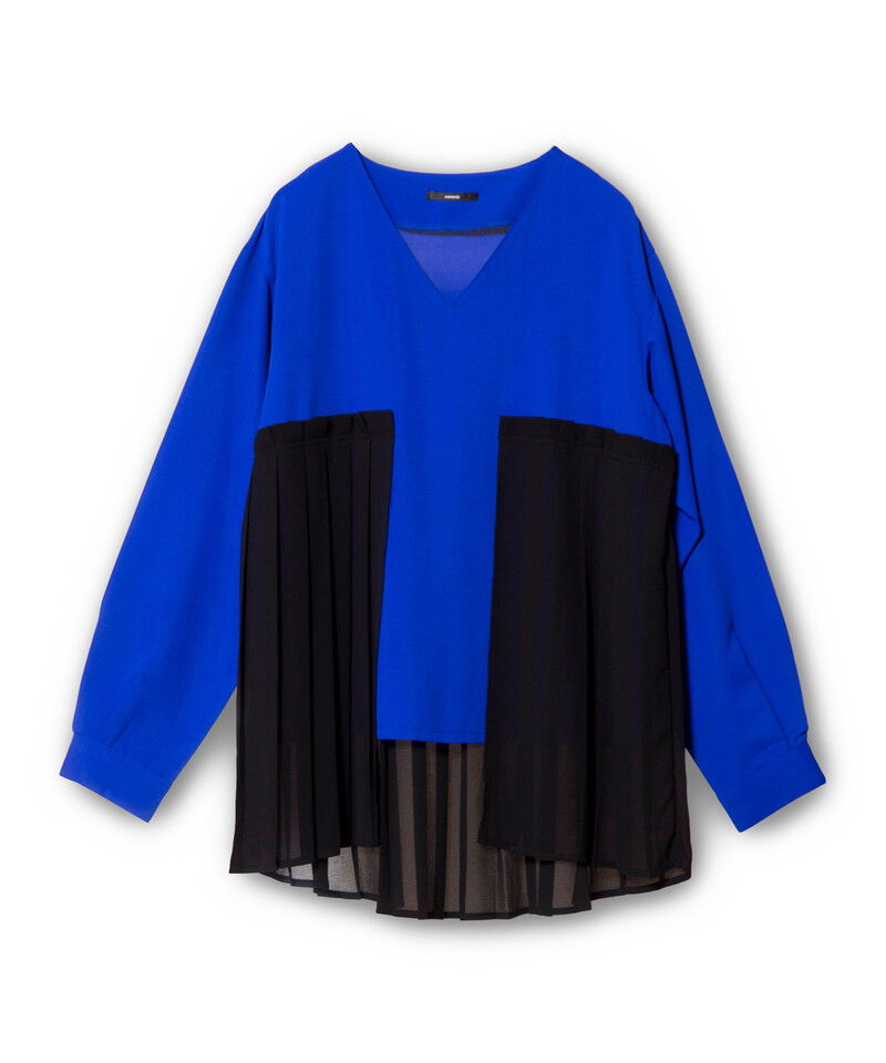  「レイヤードプリーツブラウス」|シャツ・ブラウス|