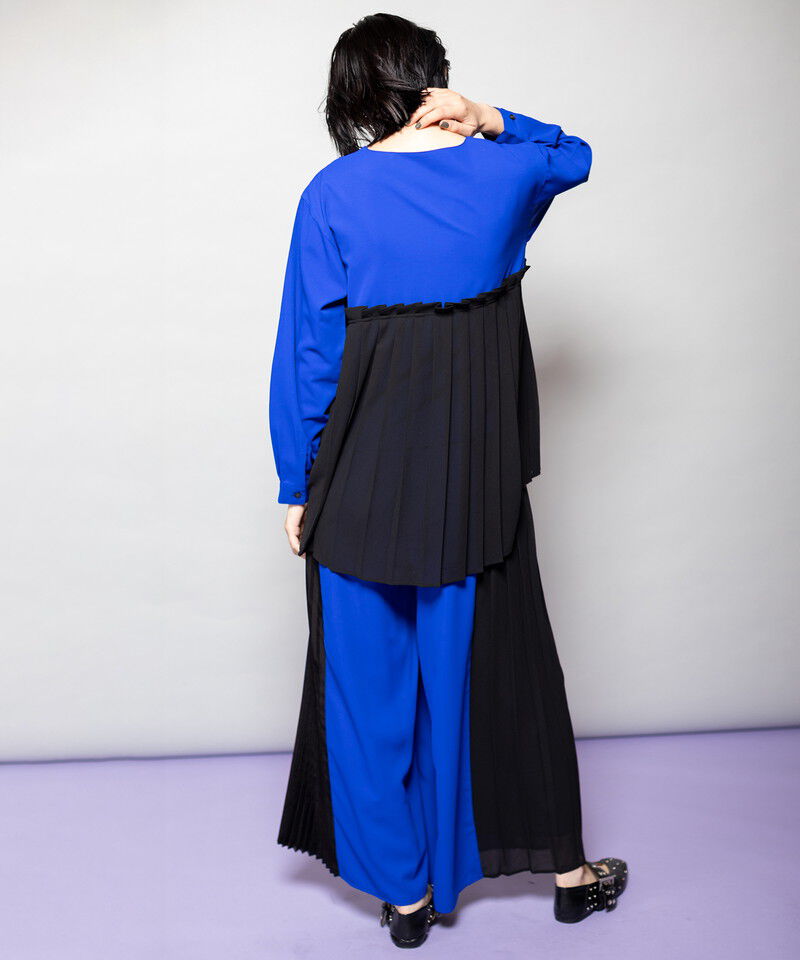  「レイヤードプリーツブラウス」|シャツ・ブラウス|