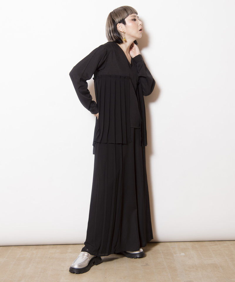  「レイヤードプリーツブラウス」|シャツ・ブラウス|