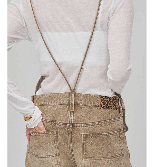  「カラーデニムオールインワン」|ワンピース|