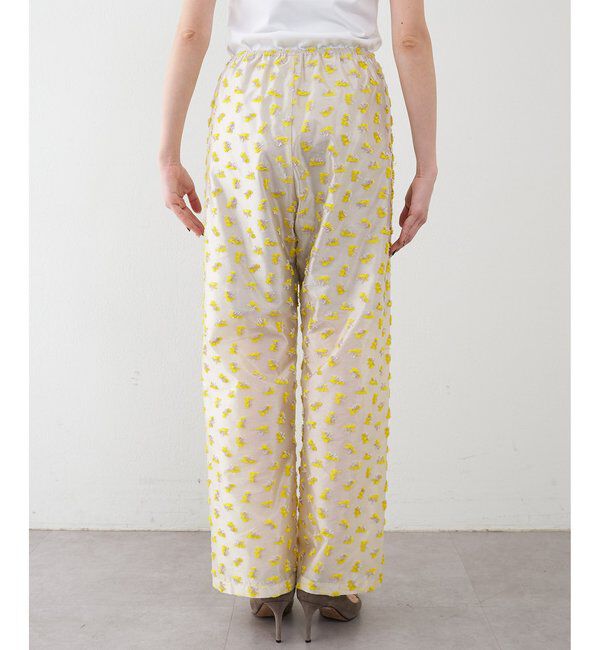 THE PAUSE「【THE PAUSE】フラワージャガードパンツ」|チノ|