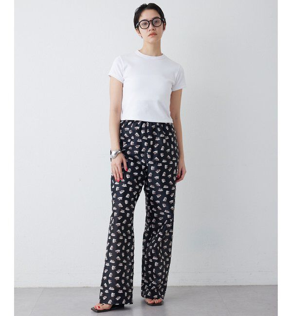 THE PAUSE「【THE PAUSE】フラワージャガードパンツ」|チノ|