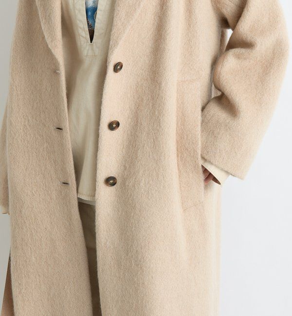  「【柔らかな質感】シャギーロングチェスターコート」|その他|