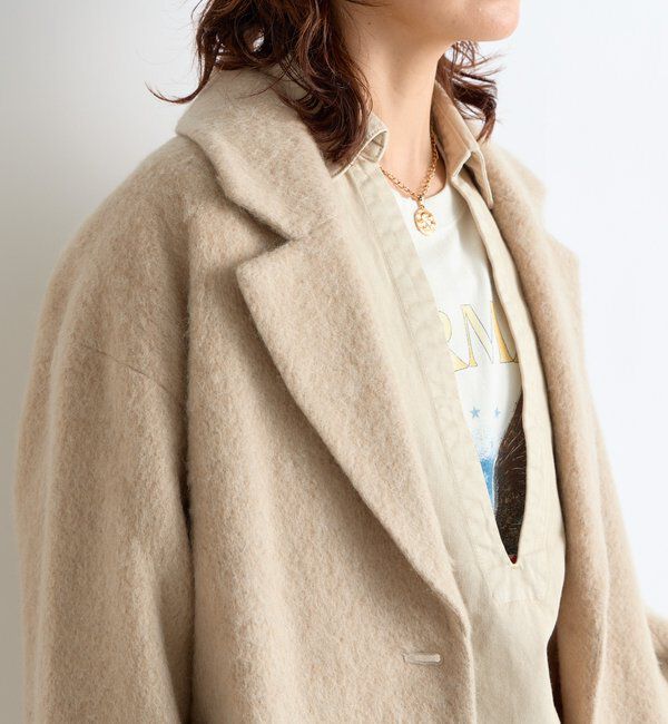  「【柔らかな質感】シャギーロングチェスターコート」|その他|