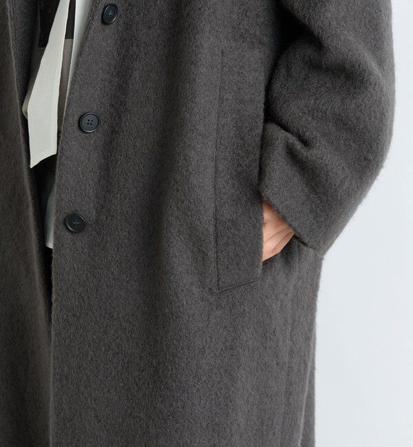  「【柔らかな質感】シャギーロングチェスターコート」|その他|