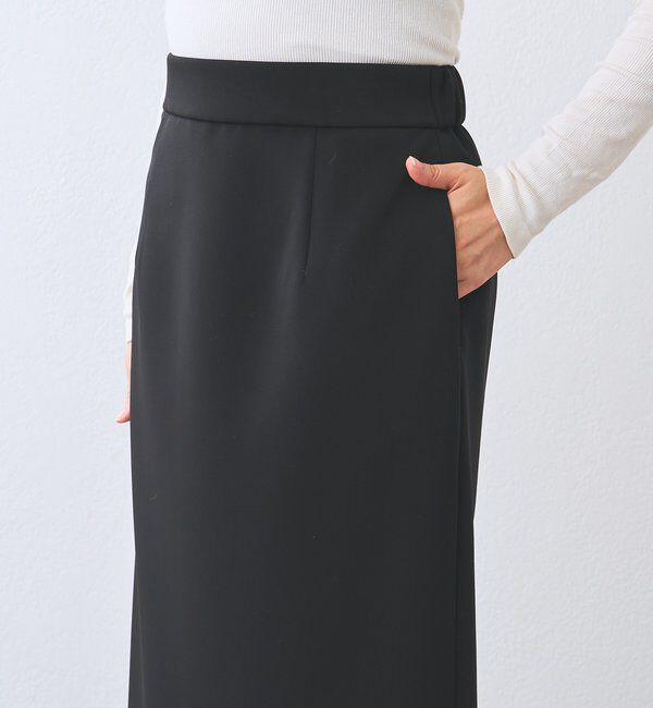  「【ストレスフリー/シーズンレス】ストレッチダンボールIラインスカート」|スカート|