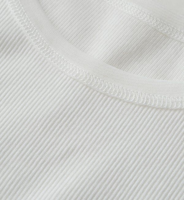  「【フェミニンなムードを演出】チュールリブタンクトップ」|キャミソール|