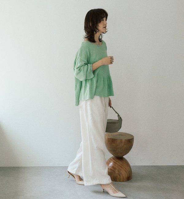  「予約【セットアップ可/こなれ感抜群】ガーメントダイ2wayワイドパンツ」|チノ|