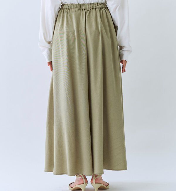  「予約【セットアップ可/上品な落ち感】ガーメントダイフレアバイアススカート」|スカート|