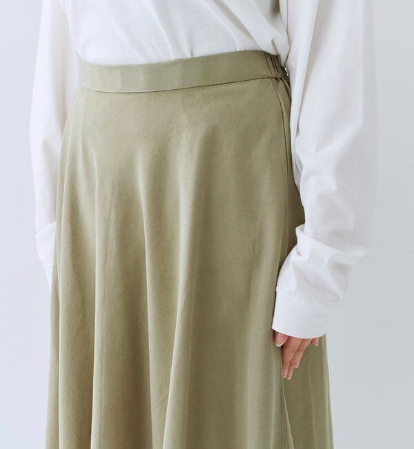  「予約【セットアップ可/上品な落ち感】ガーメントダイフレアバイアススカート」|スカート|