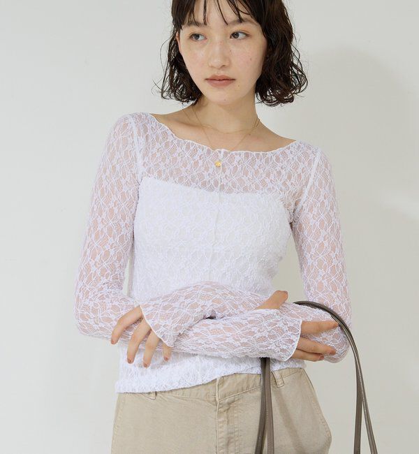  「【La nature linge】NEWレースカットソー」|Tシャツ・カットソー|