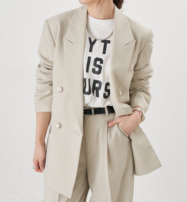  「【26SS予約】トロテーラードジャケット」|テーラードジャケット|ベージュ