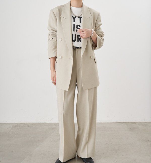  「【26SS予約】トロタックワイドパンツ」|チノ|