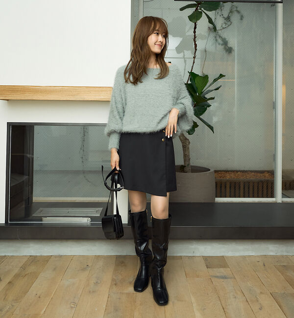 Rouge vif「【一部店舗限定】スクエアトゥロングブーツ」|ショートブーツ|