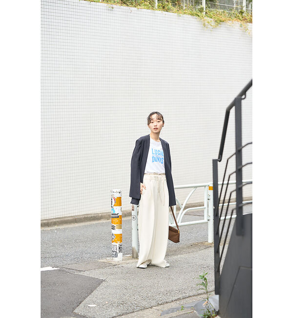 Rouge vif「ブロードリボン二重織レイヤードタックパンツ」|その他|