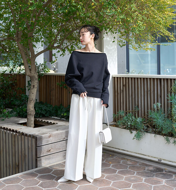 Rouge vif「ブロードリボン二重織レイヤードタックパンツ」|その他|