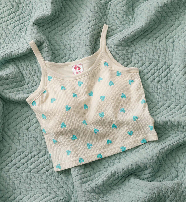 Rouge vif「【JEMORGAN/ジェーイーモーガン】クロップドキャミソール ハート柄/ワッフ」|キャミソール|