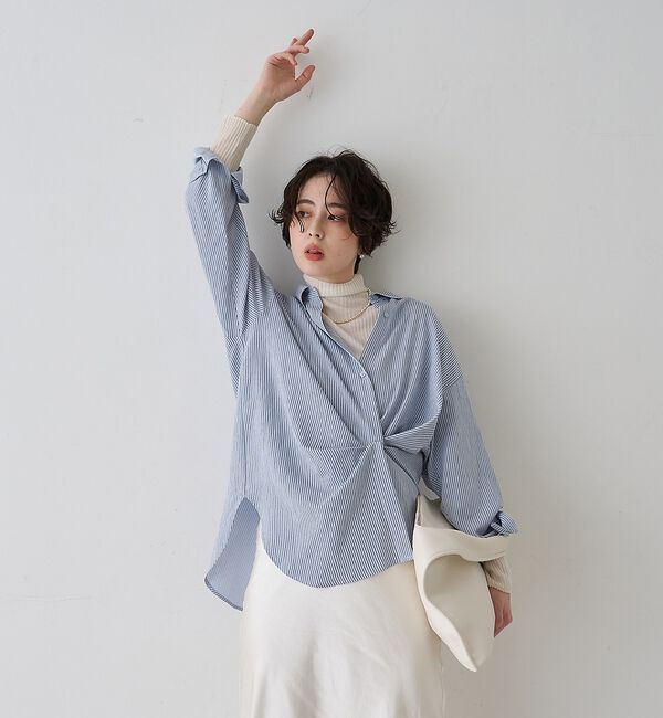 Rouge vif「防縮Wシアータートルリブニット」|ニット・セーター|