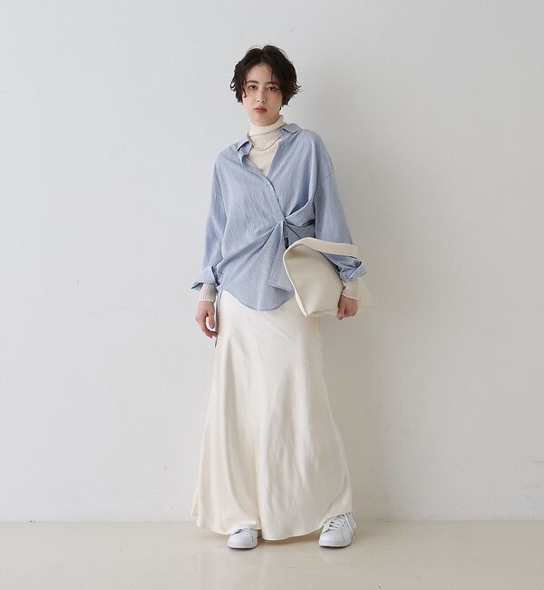 Rouge vif「防縮Wシアータートルリブニット」|ニット・セーター|