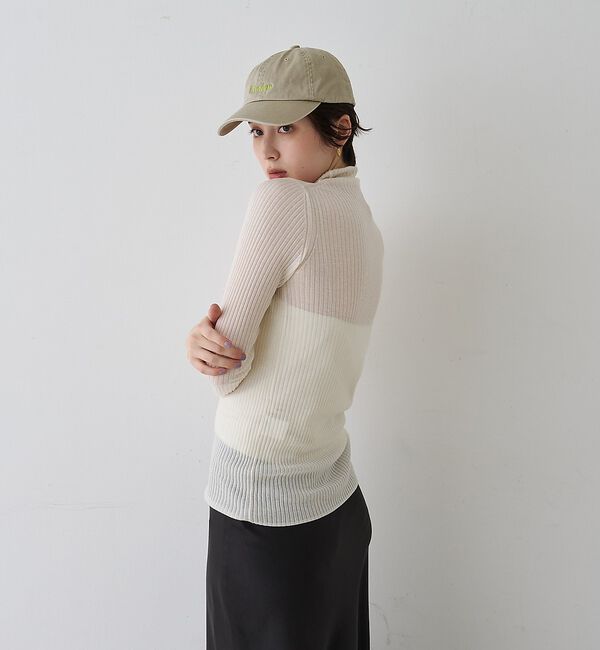 Rouge vif「防縮Wシアータートルリブニット」|ニット・セーター|