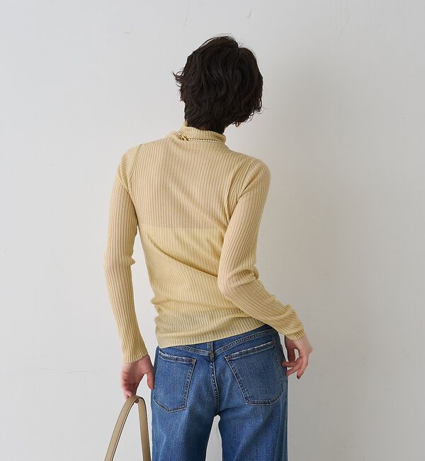 Rouge vif「防縮Wシアータートルリブニット」|ニット・セーター|