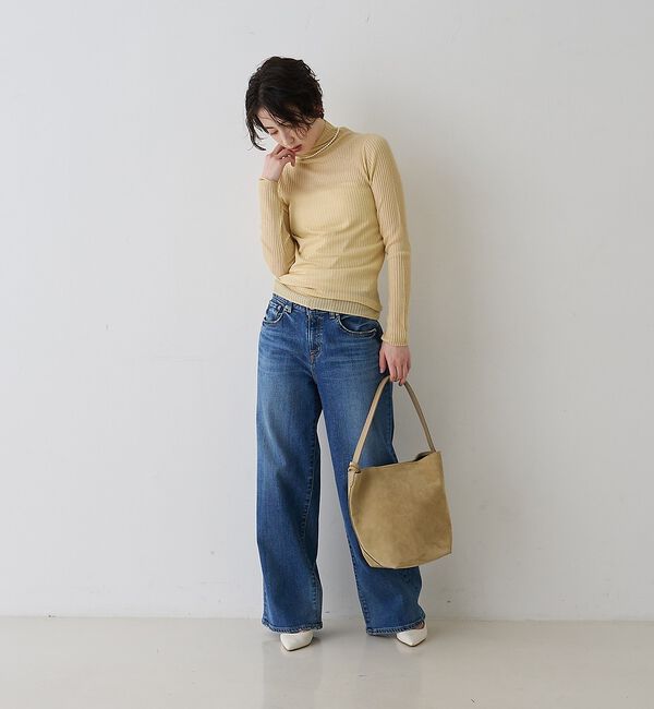 Rouge vif「防縮Wシアータートルリブニット」|ニット・セーター|