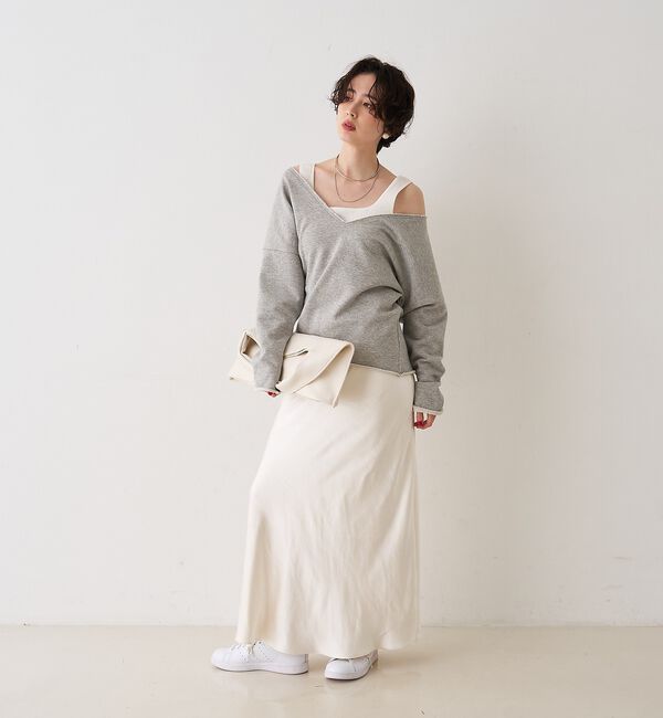 Rouge vif「裏毛Vネックスウェットプルオーバー【予約】」|スウェット・ジャージ|