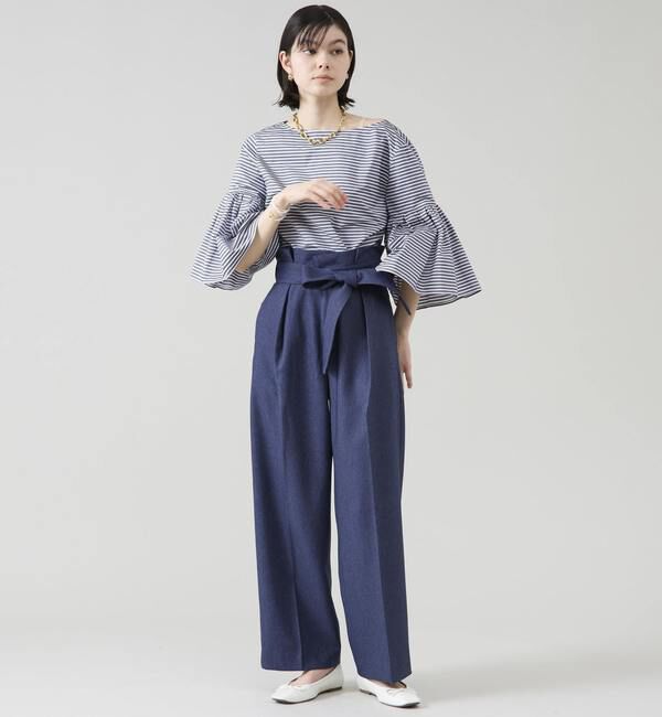 TIARA「ウエストタックワイドパンツ」|その他|