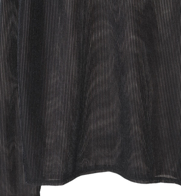 TIARA「シアーベロアリブトップス」|Tシャツ・カットソー|