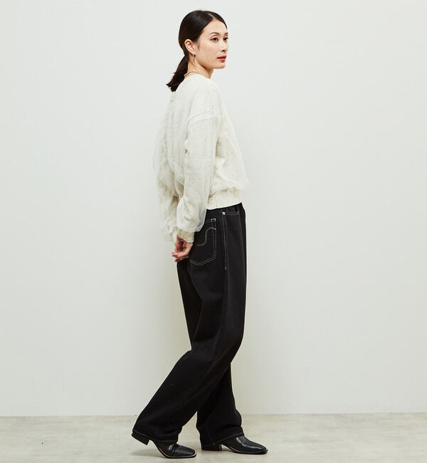 Soffitto「チュールドッキング3WAYカーディガン」|カーディガン|