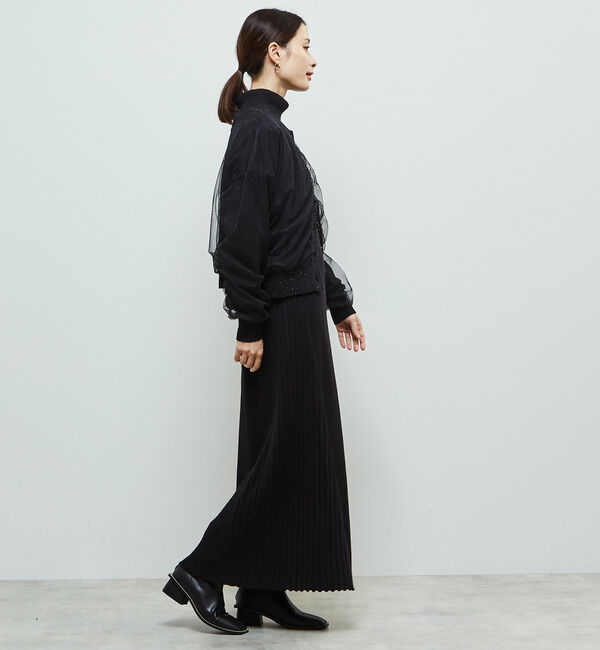 Soffitto「チュールドッキング3WAYカーディガン」|カーディガン|