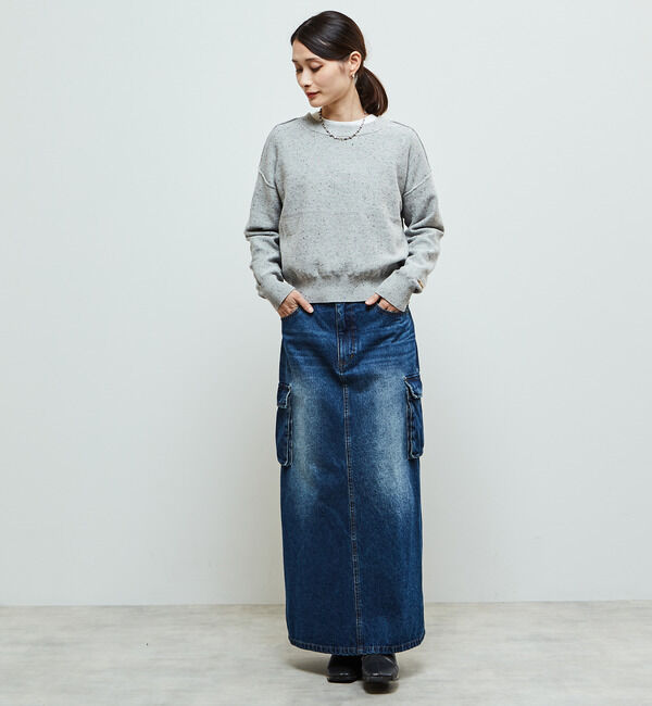 Soffitto「チュールドッキング3WAYカーディガン」|カーディガン|