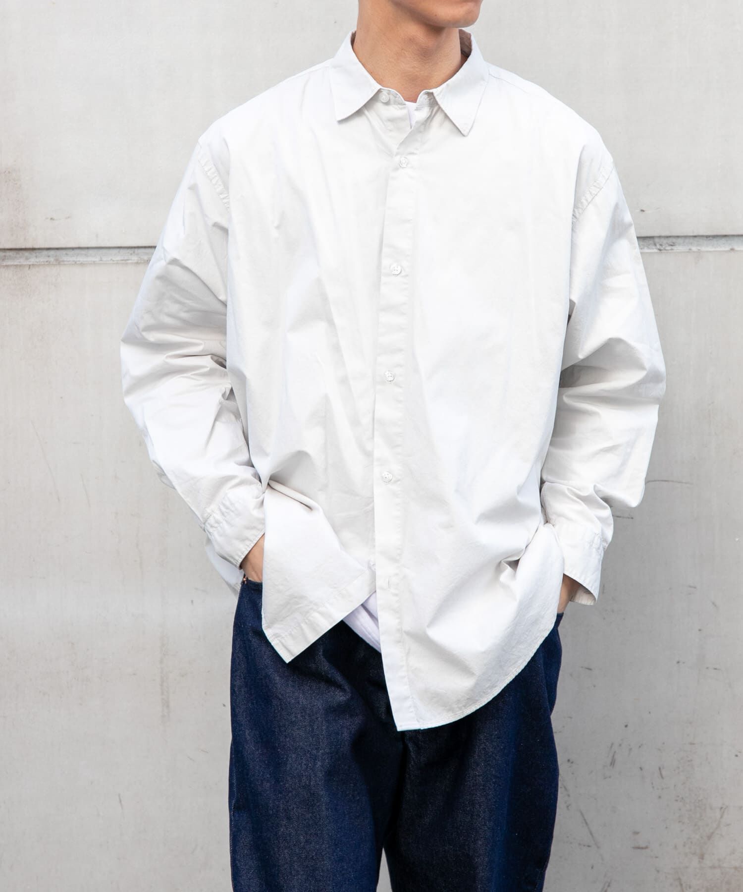 URBAN RESEARCH DOORS「FORK&SPOON　ガーメントダイロングスリーブシャツ」|シャツ・ブラウス|