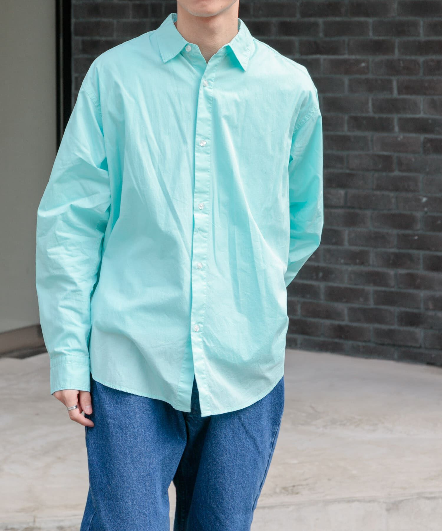 URBAN RESEARCH DOORS「FORK&SPOON　ガーメントダイロングスリーブシャツ」|シャツ・ブラウス|