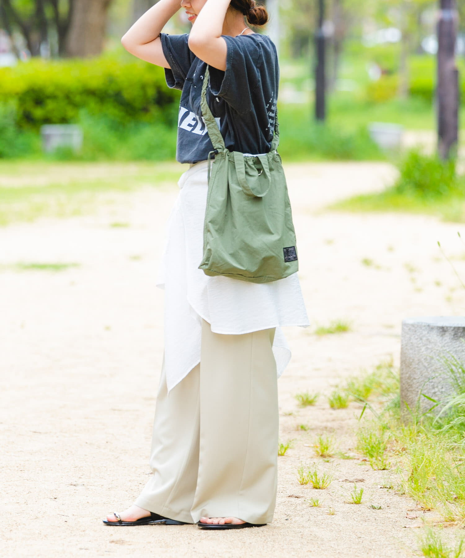 RODE SKO「『ユニセックス』ミニロクヨンギャザーショルダートート」|ショルダー・メッセンジャー|