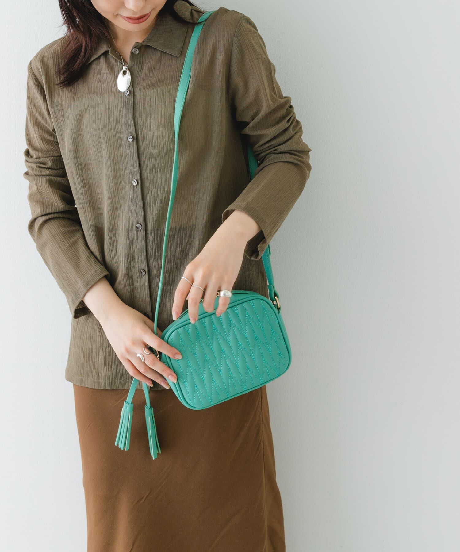 RODE SKO「タッセル付ステッチショルダーバッグ」|ショルダー・メッセンジャー|