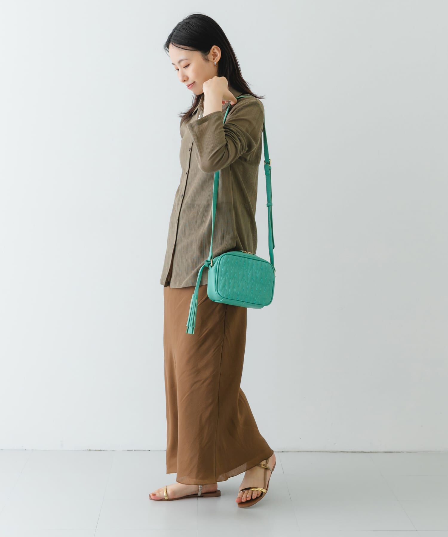 RODE SKO「タッセル付ステッチショルダーバッグ」|ショルダー・メッセンジャー|