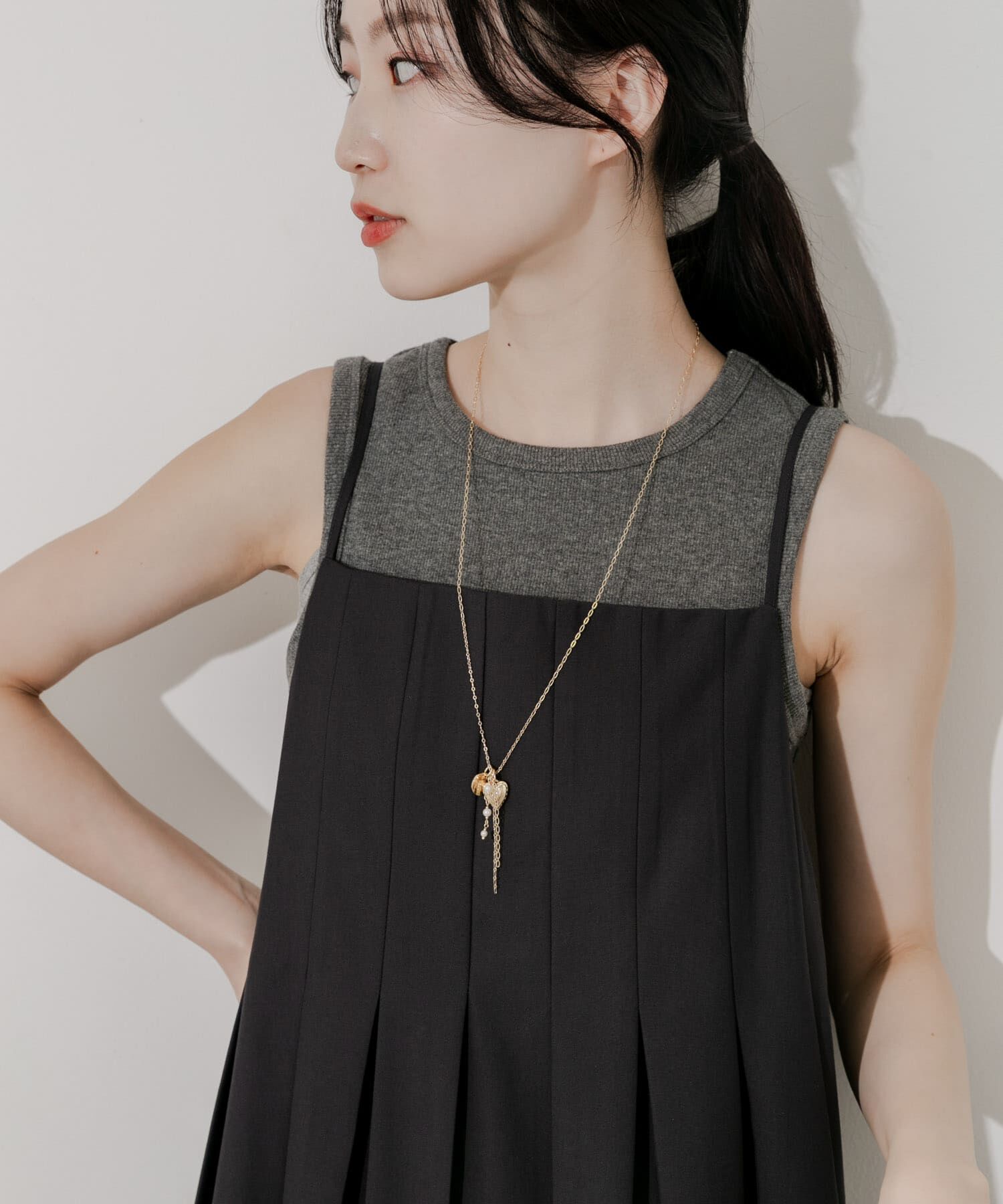 SMELLY「パールモチーフマルチWAYスライドネックレス」|ネックレス|